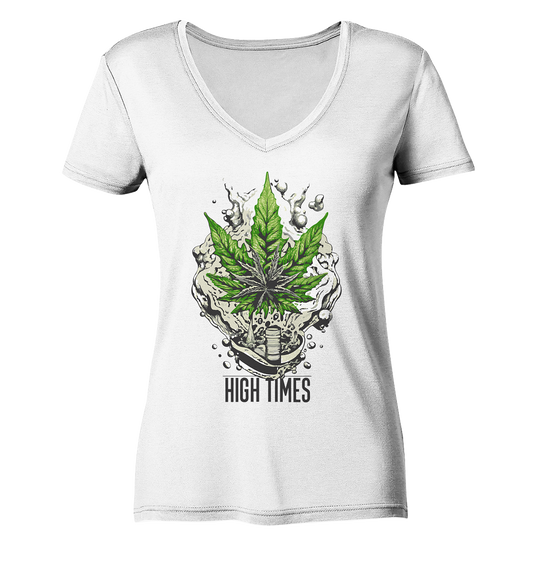 High Times Rocks - Ladies V-Neck Shirt