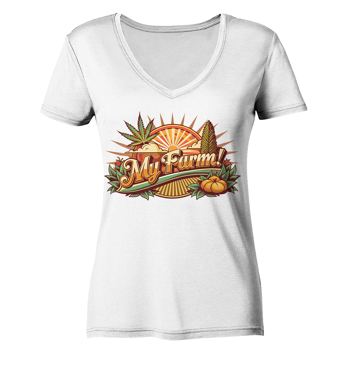 My Farm - Ladies V-Neck Shirt