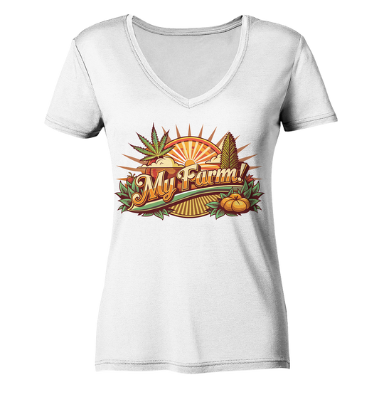 My Farm - Ladies V-Neck Shirt