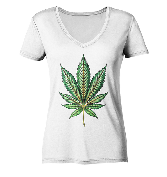 Leaf - Ladies V-Neck Shirt