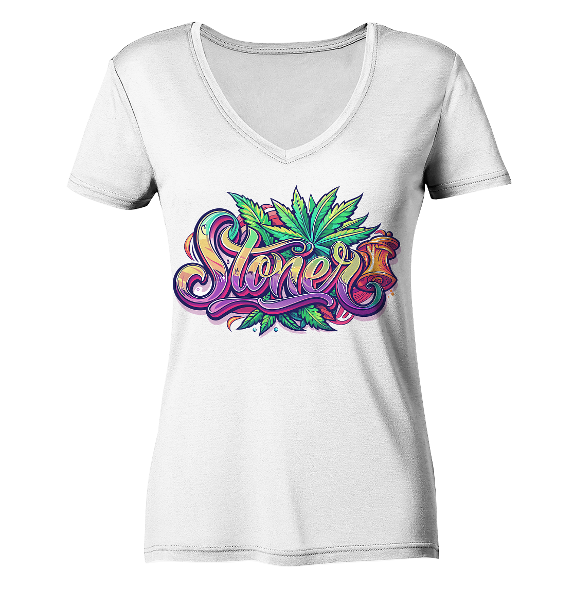 Color Stoner - Ladies V-Neck Shirt