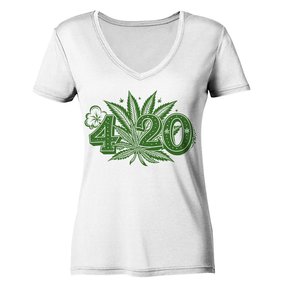 420 - Ladies V-Neck Shirt