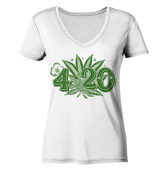 420 - Ladies V-Neck Shirt