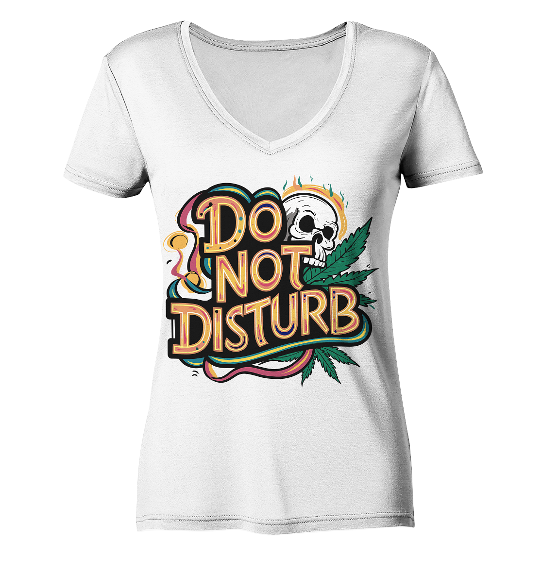 Do Not Disturb - Ladies V-Neck Shirt