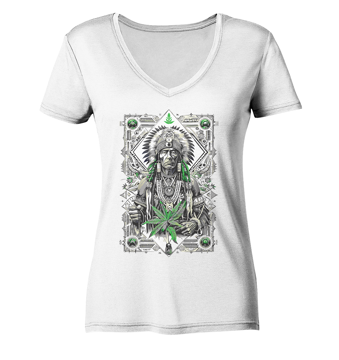 Indian - Ladies V-Neck Shirt