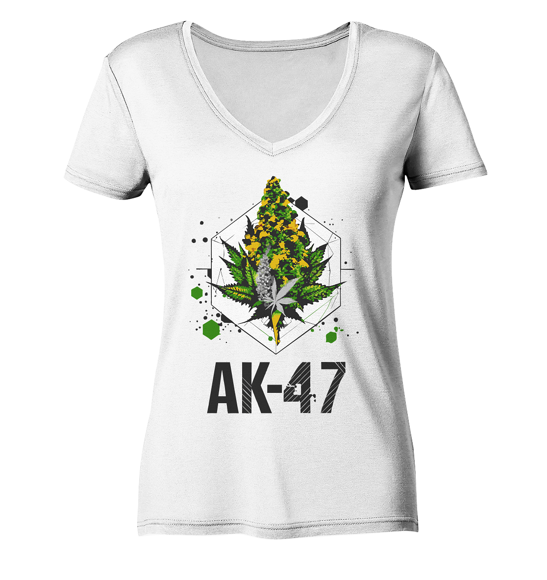AK 47 - Ladies V-Neck Shirt
