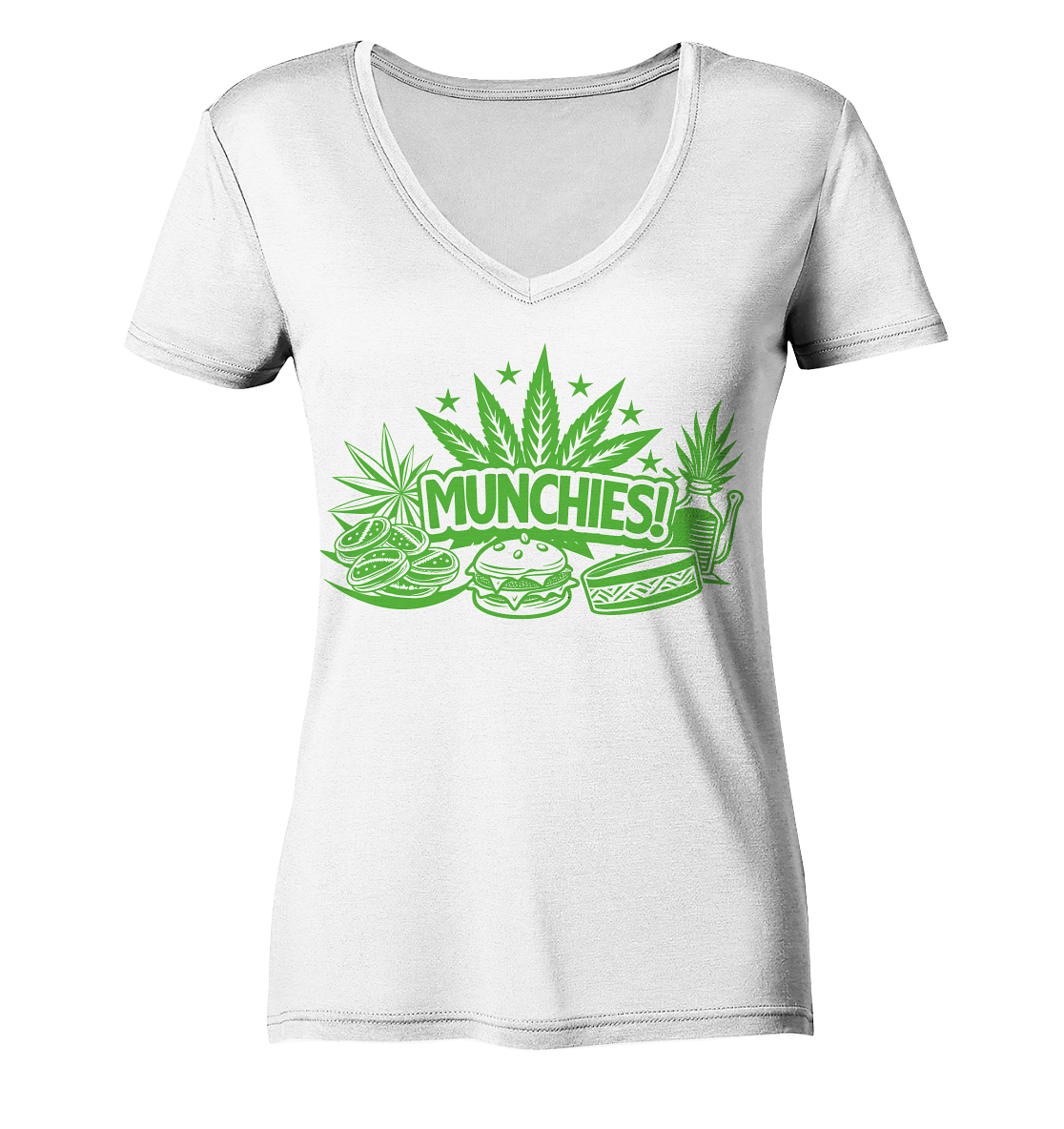 Munchies - Ladies V-Neck Shirt