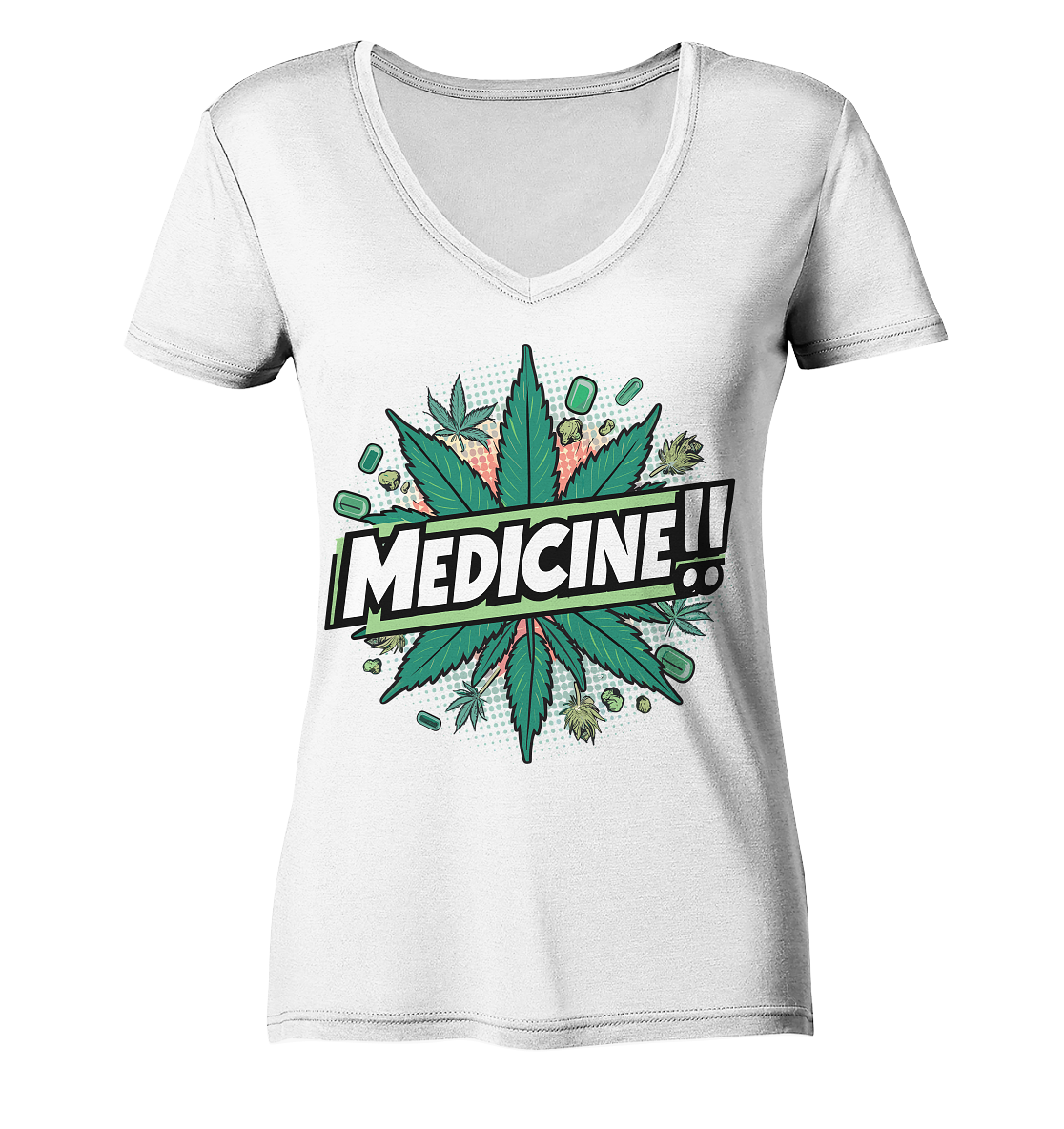 Medicine - Ladies V-Neck Shirt