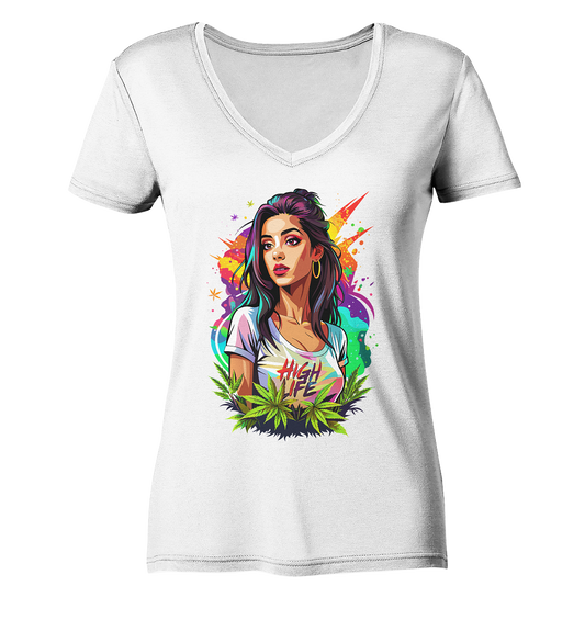 High Life - Ladies V-Neck Shirt