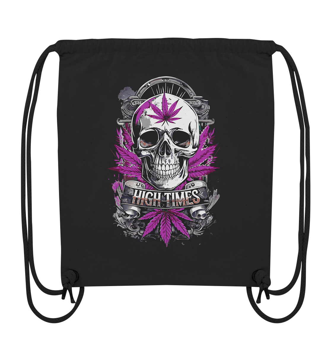 High Times Skull Purple - Gym-Bag