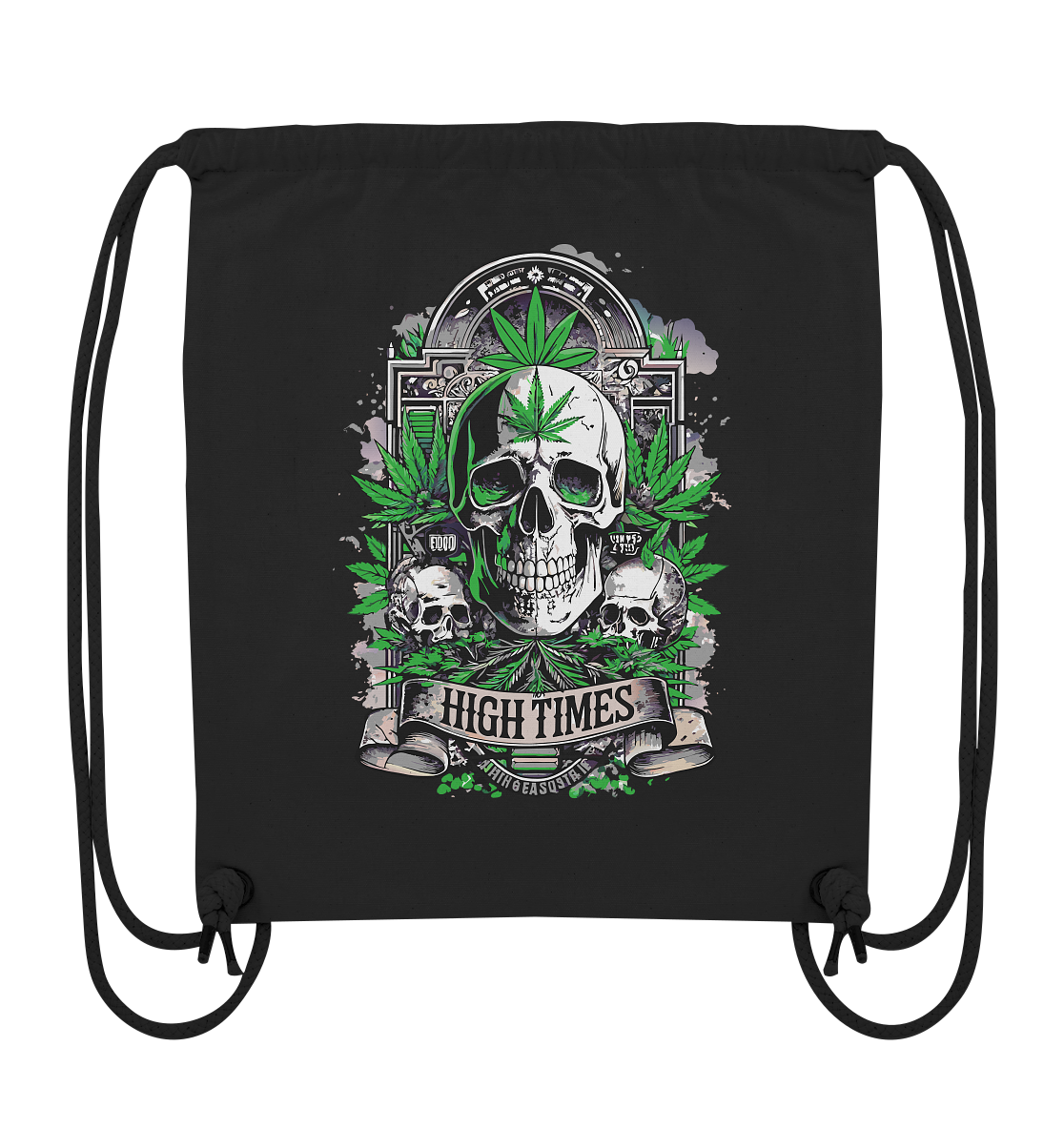 High Times Skull Green - Gym-Bag