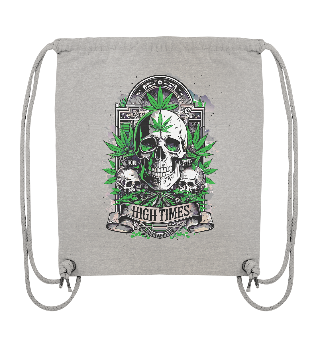 High Times Skull Green - Gym-Bag