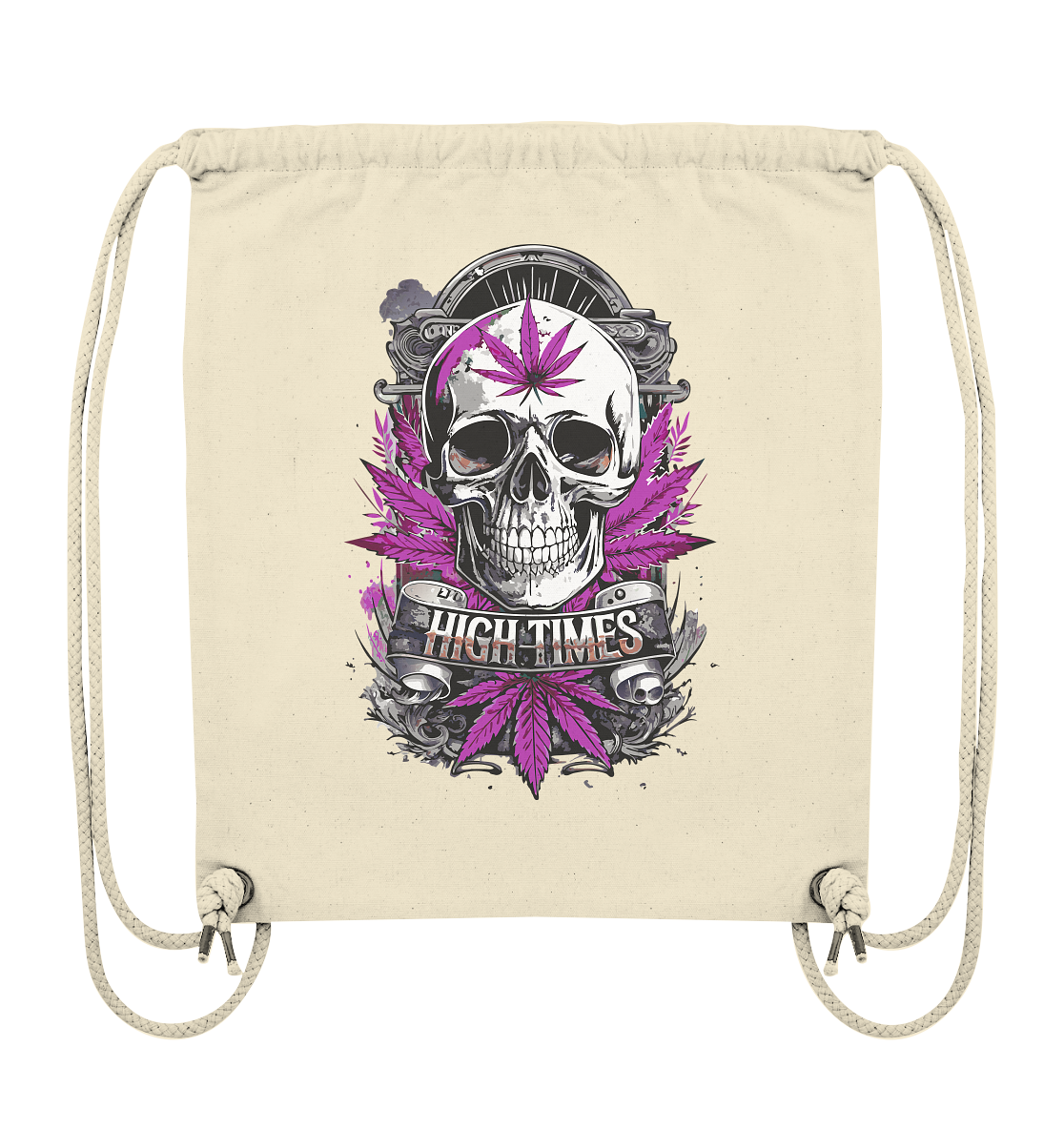 High Times Skull Purple - Gym-Bag