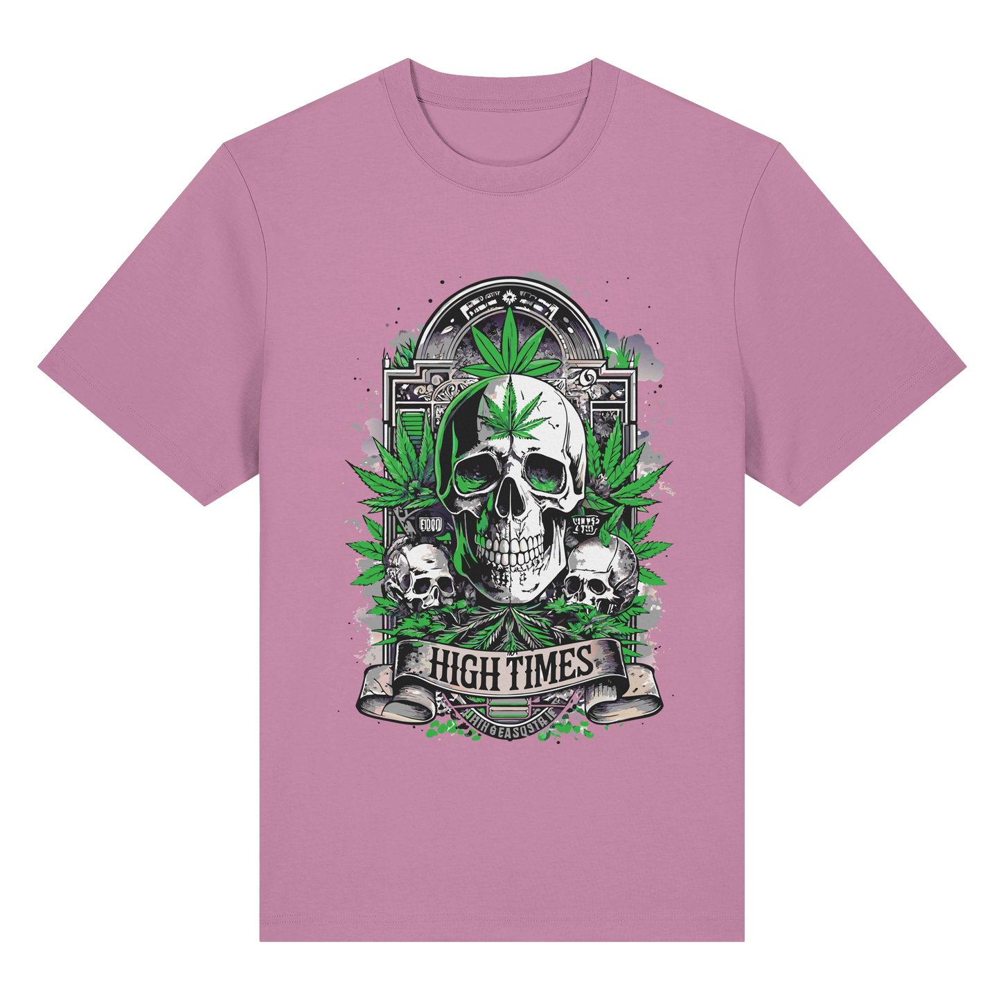 High Times Skull Green - Unisex Heavy T-Shirt