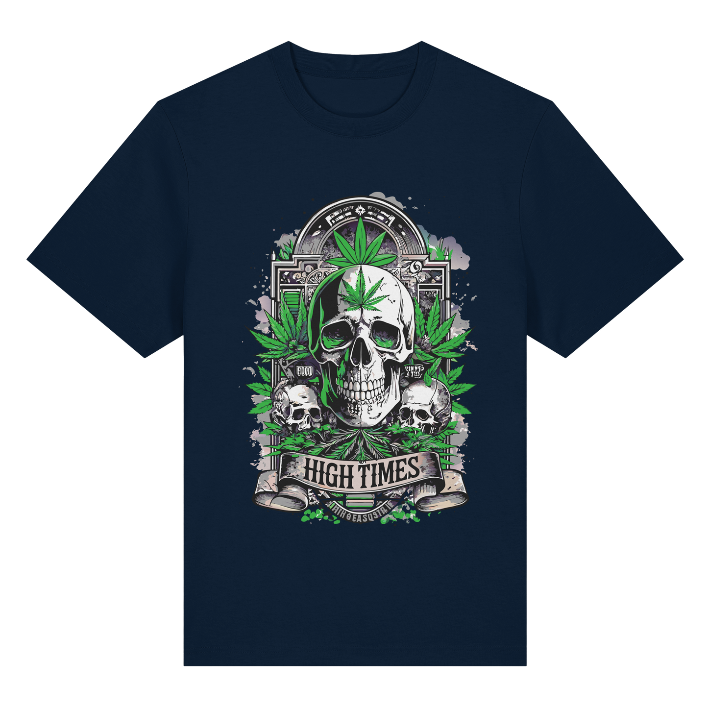 High Times Skull Green - Unisex Heavy T-Shirt