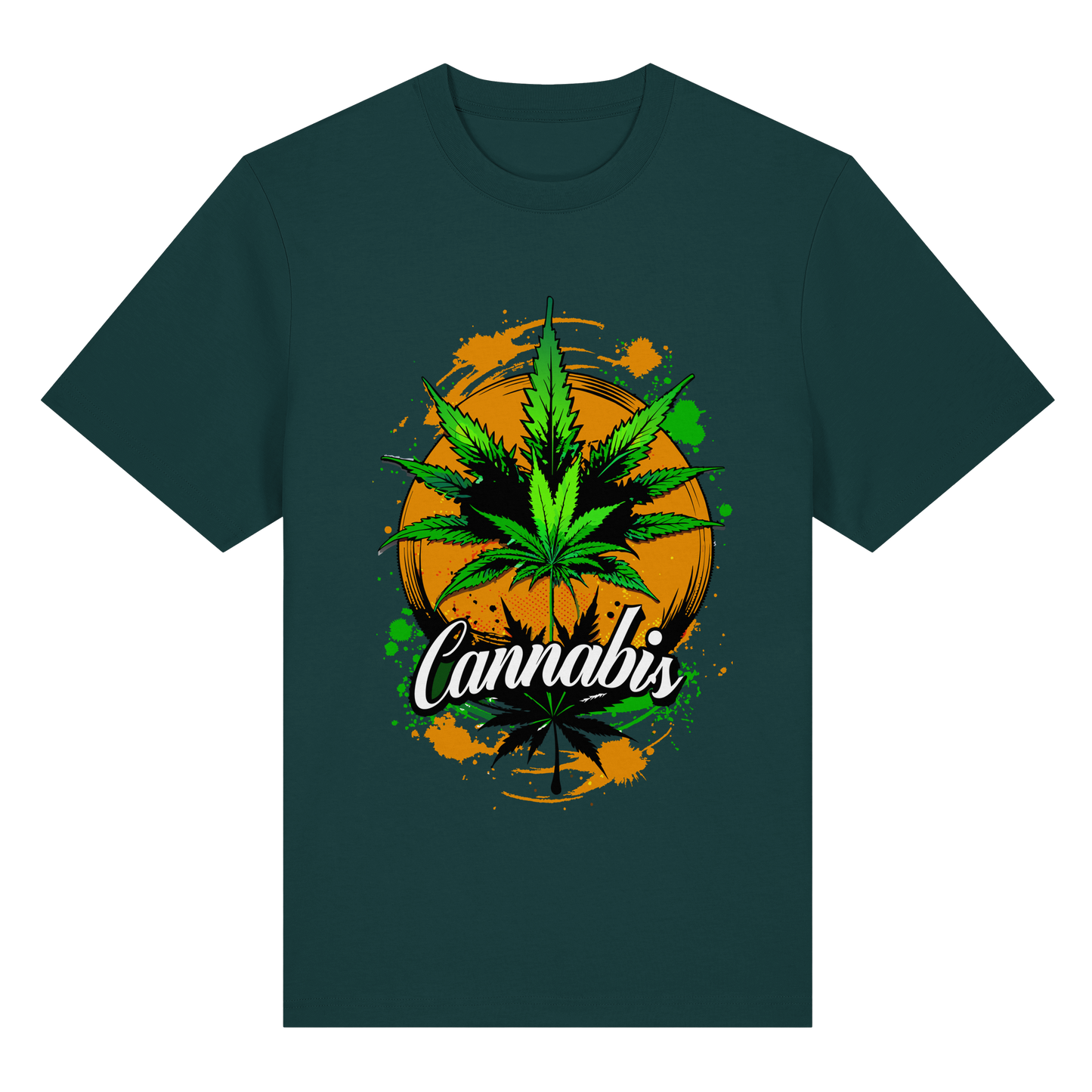 Orange Cannabis - Unisex Heavy T-Shirt