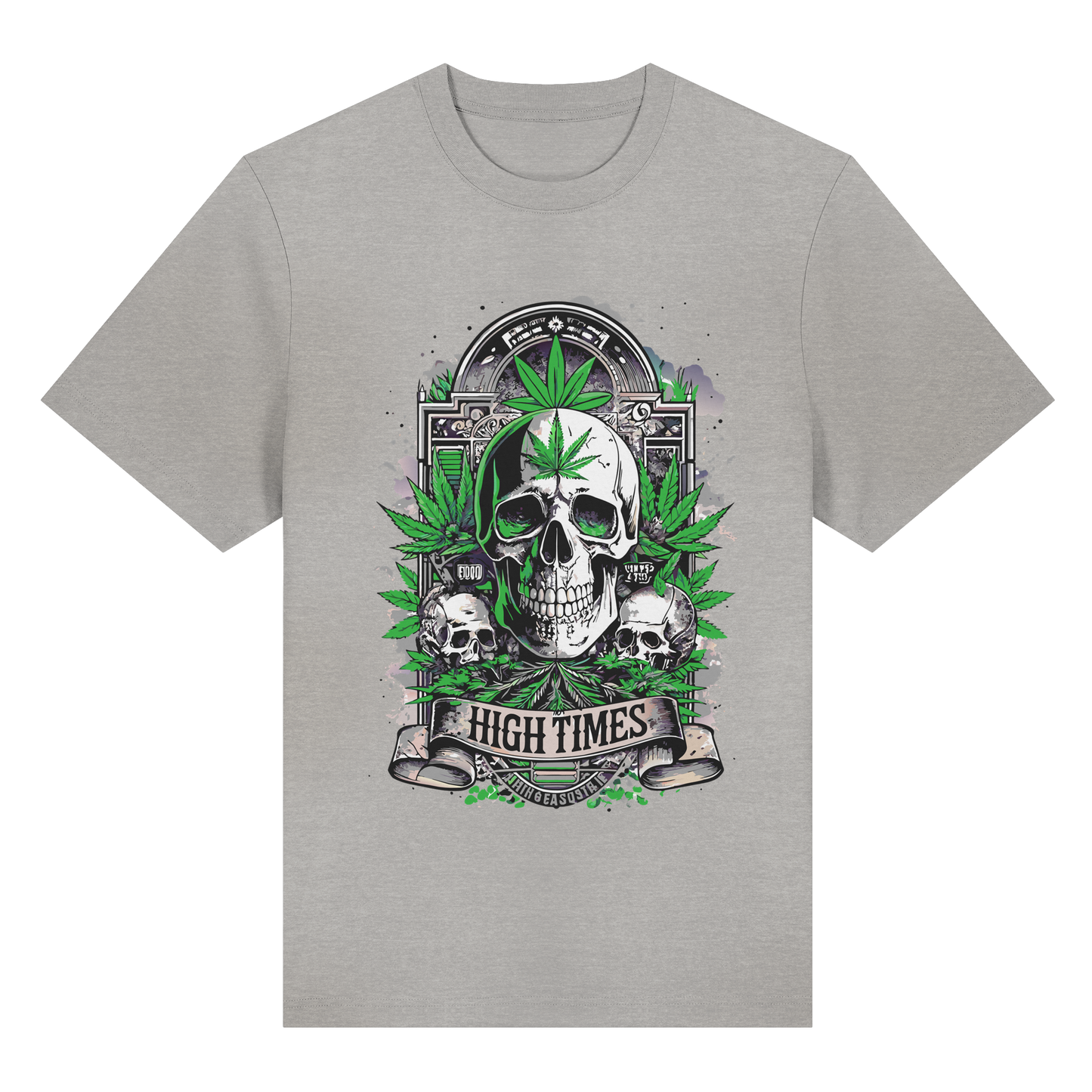High Times Skull Green - Unisex Heavy T-Shirt