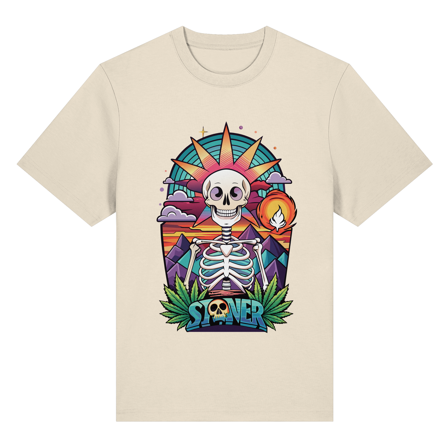 Color Stoner Skeleton - Unisex Heavy T-Shirt