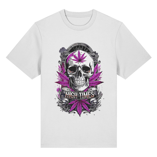 High Times Skull Purple - Unisex Heavy T-Shirt