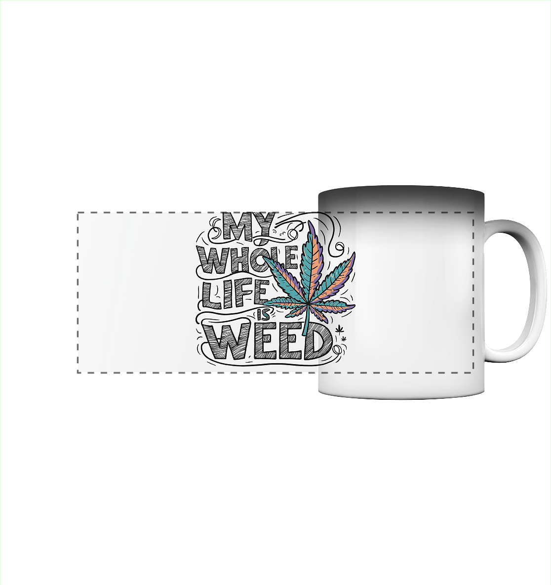 Life Is Weed - Panorama Magic Mug