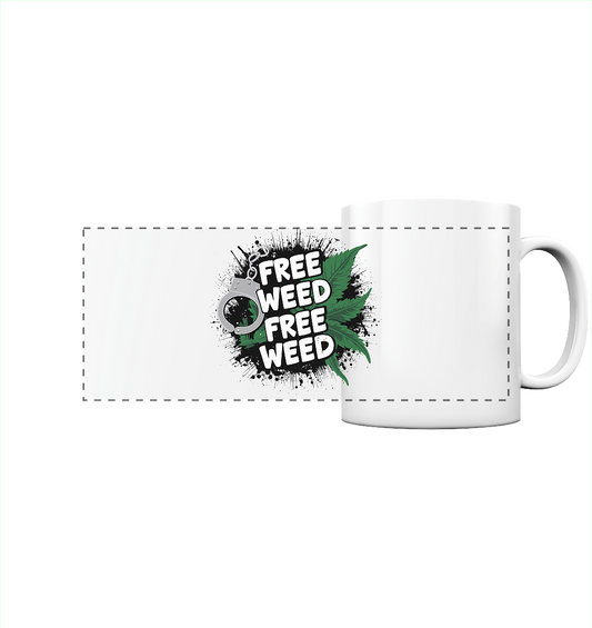 Free Weed - Panorama Tasse