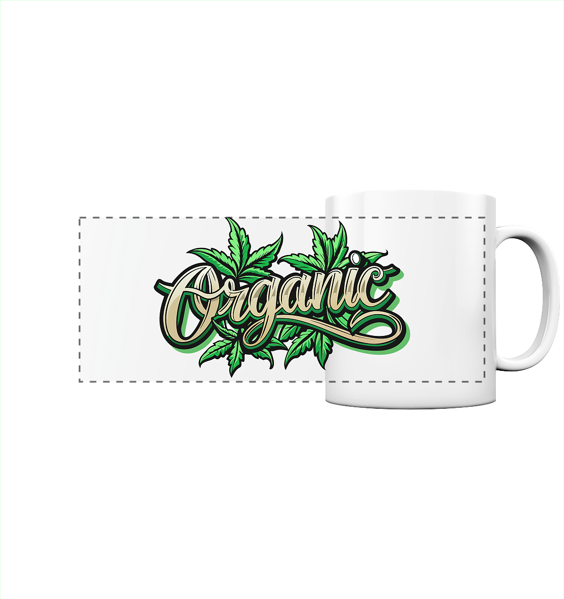 Organic Leaf - Panorama Tasse