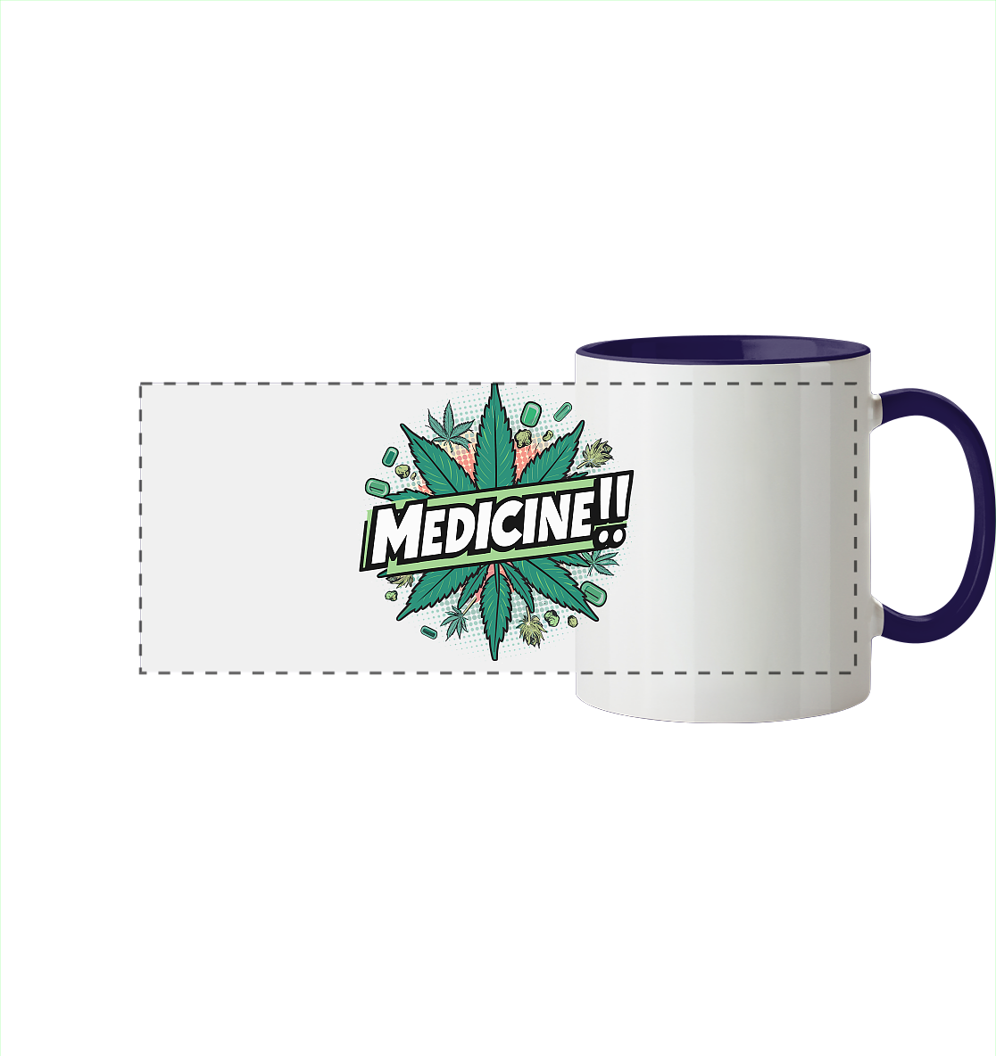 Medicine - Panorama Tasse zweifarbig