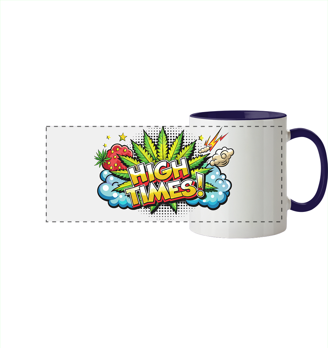 High Times - Panorama Tasse zweifarbig