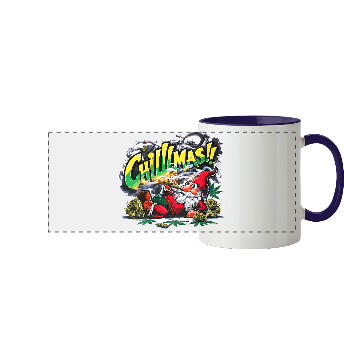 Chillmas - Panorama Tasse zweifarbig