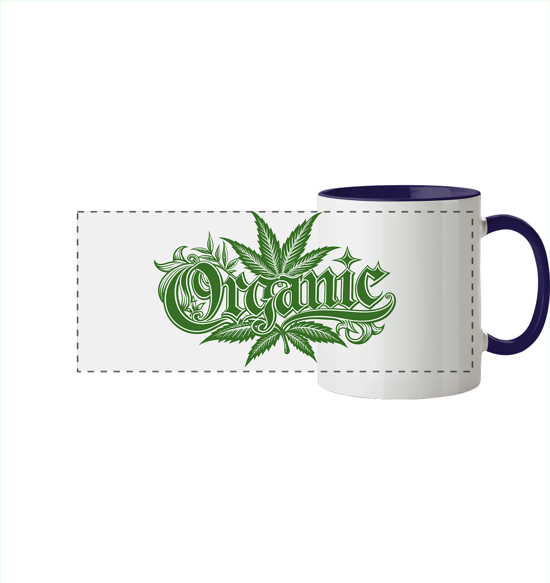 Organic - Panorama Tasse zweifarbig