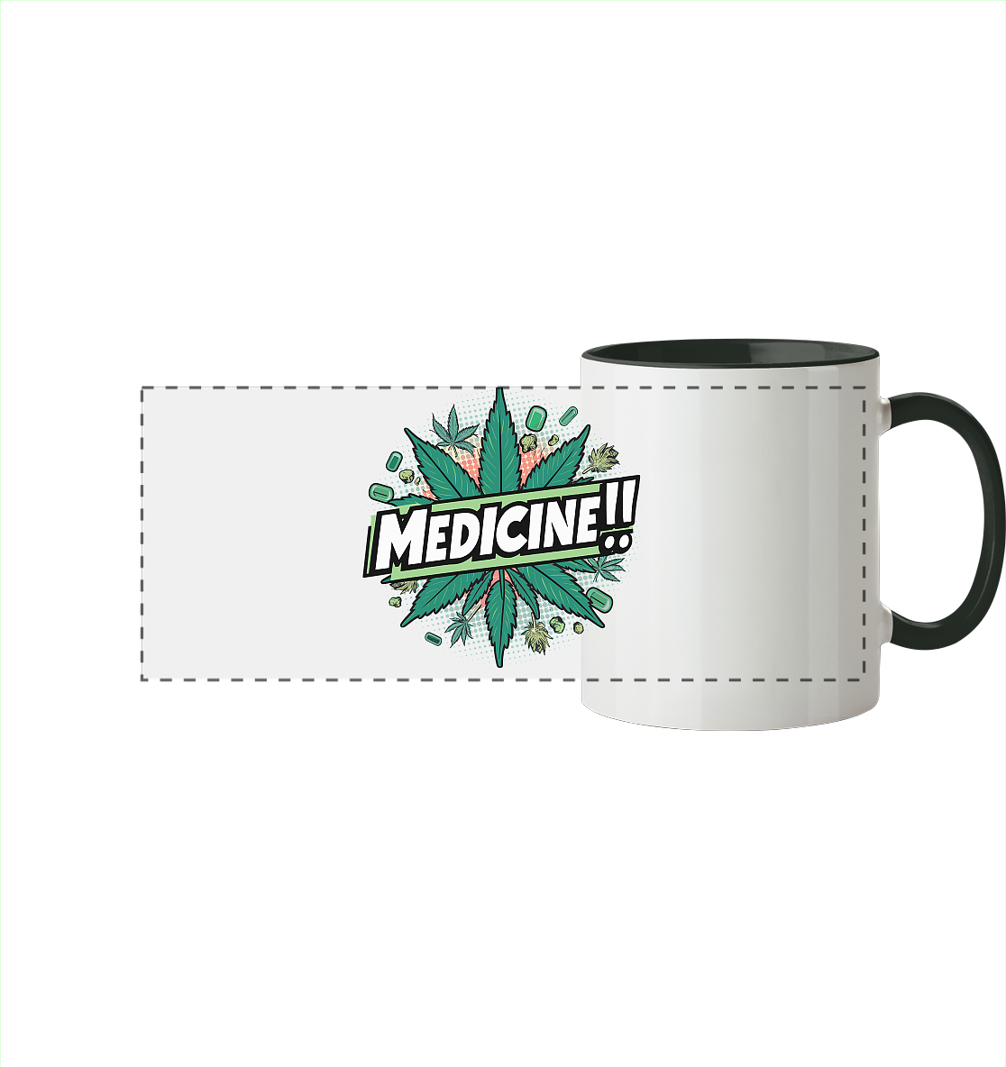 Medicine - Panorama Tasse zweifarbig