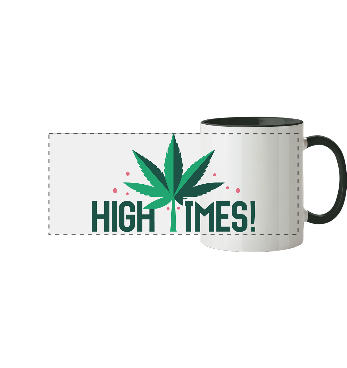 High Times Leaf - Panorama Tasse zweifarbig