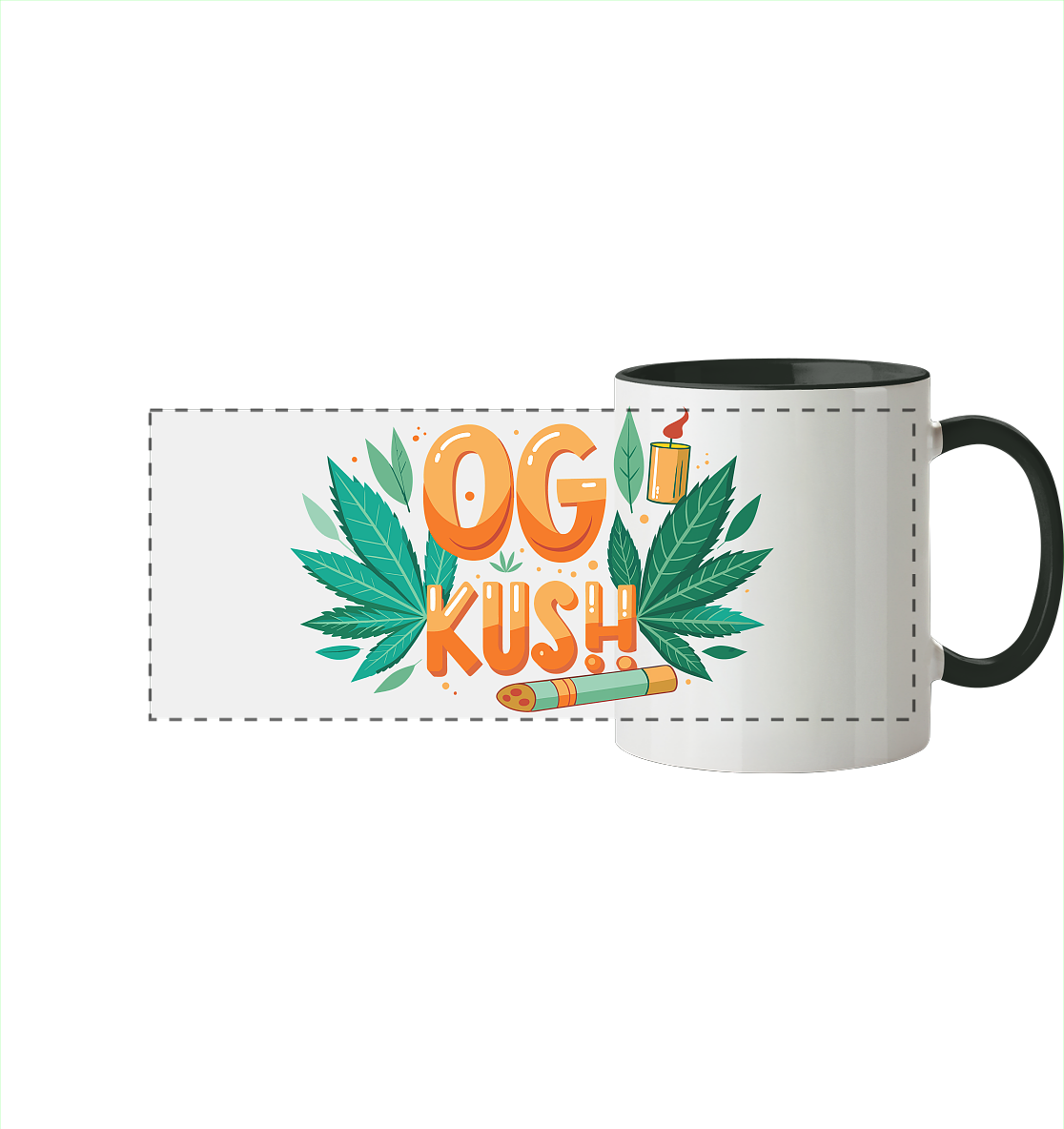 OG Kush - Panorama Tasse zweifarbig