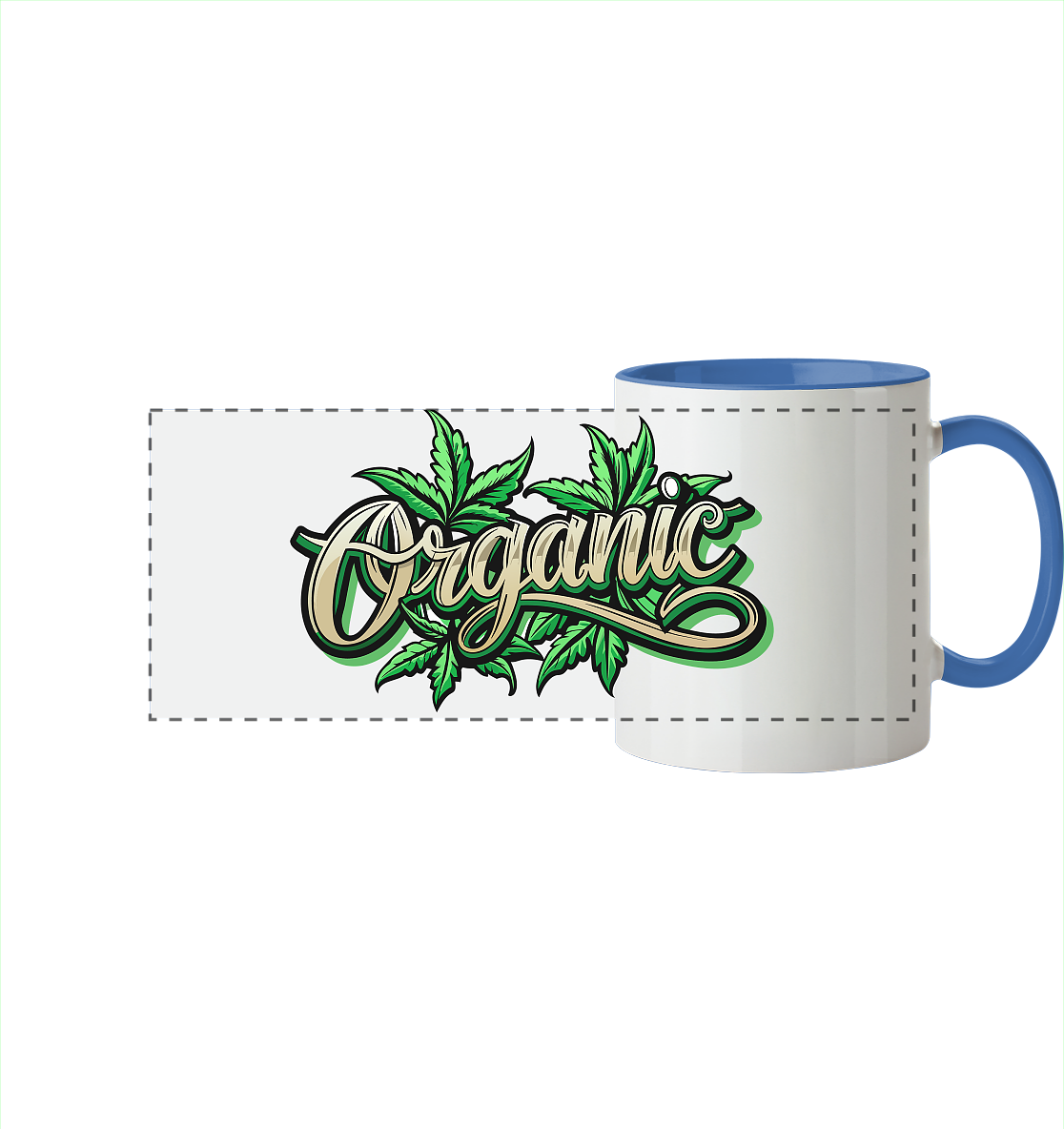 Organic Leaf - Panorama Tasse zweifarbig