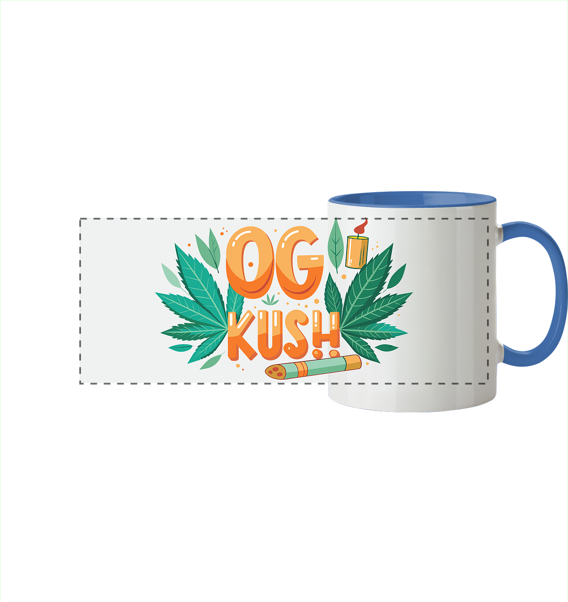 OG Kush - Panorama Tasse zweifarbig