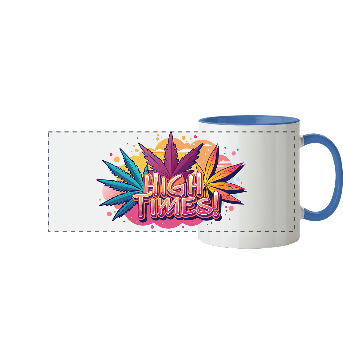 High Times Leafs - Panorama Tasse zweifarbig