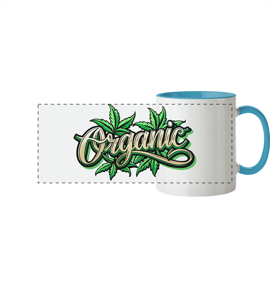 Organic Leaf - Panorama Tasse zweifarbig