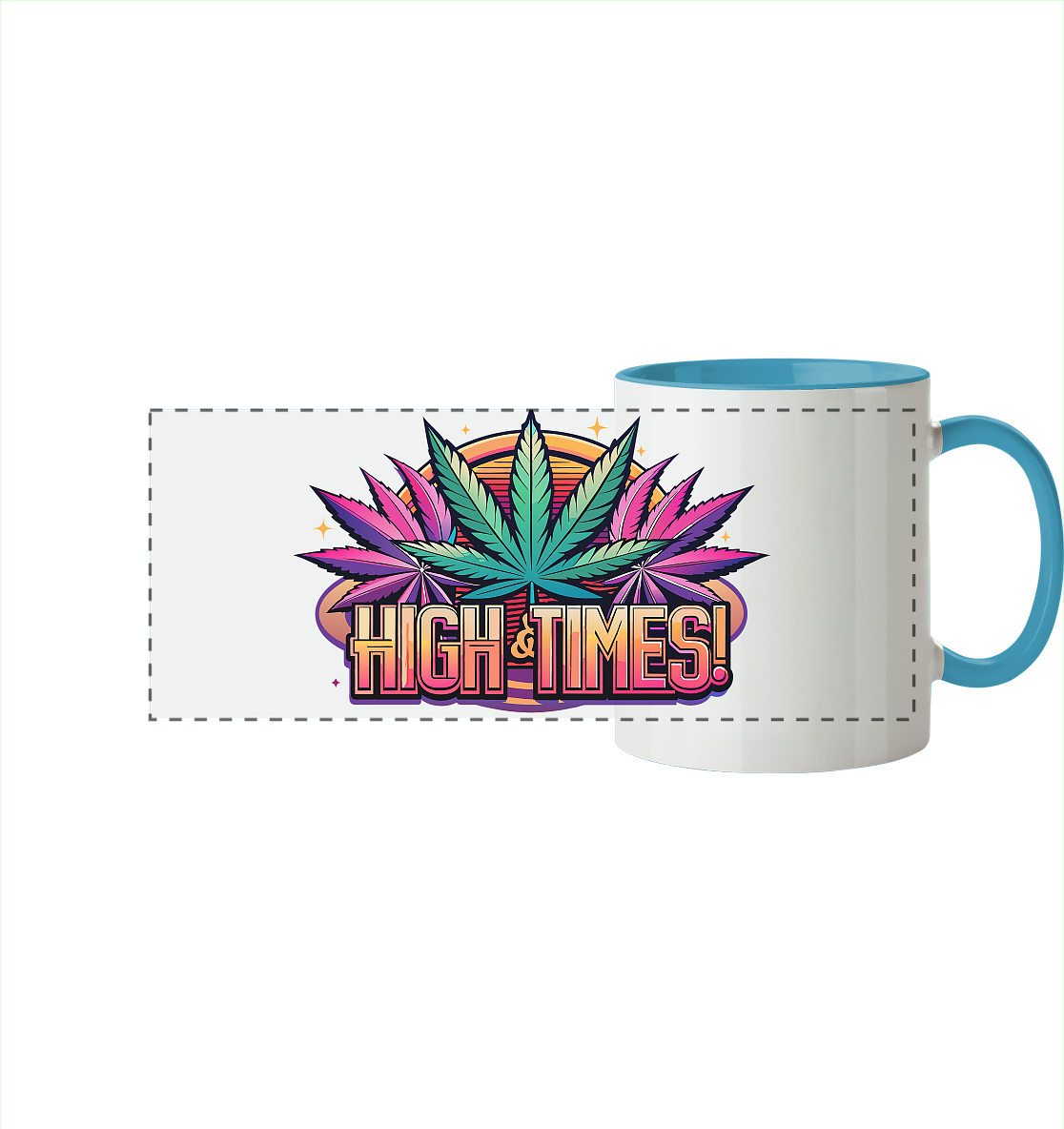 High Times Ufo - Panorama Tasse zweifarbig