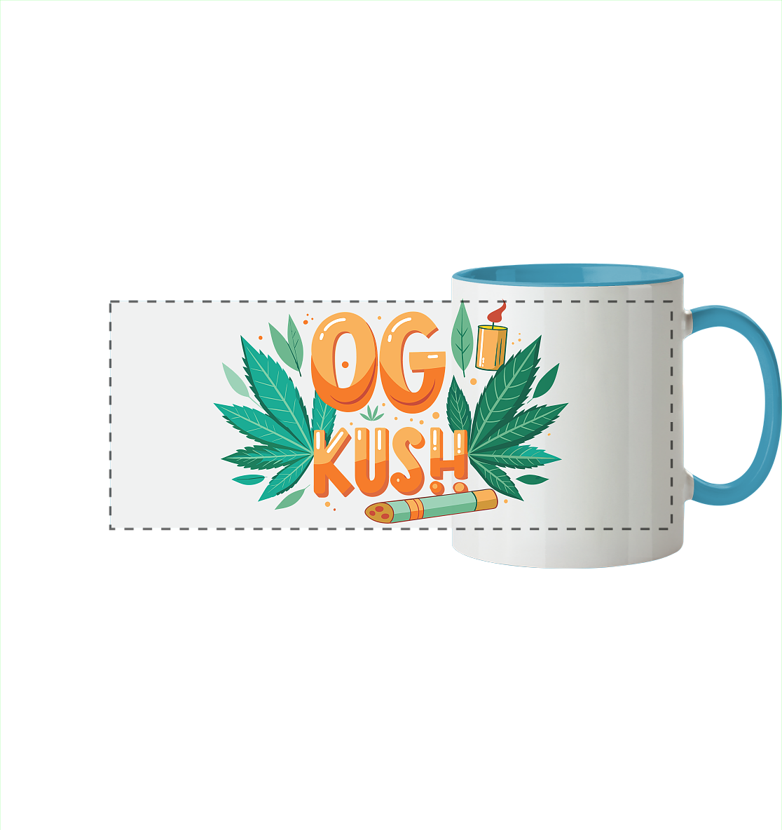 OG Kush - Panorama Tasse zweifarbig