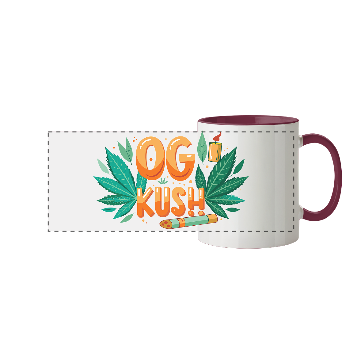 OG Kush - Panorama Tasse zweifarbig