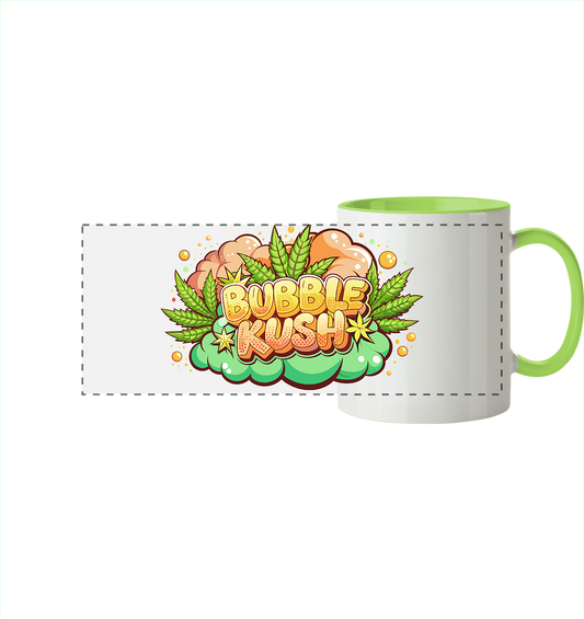 Bubble Kush - Panorama Tasse zweifarbig