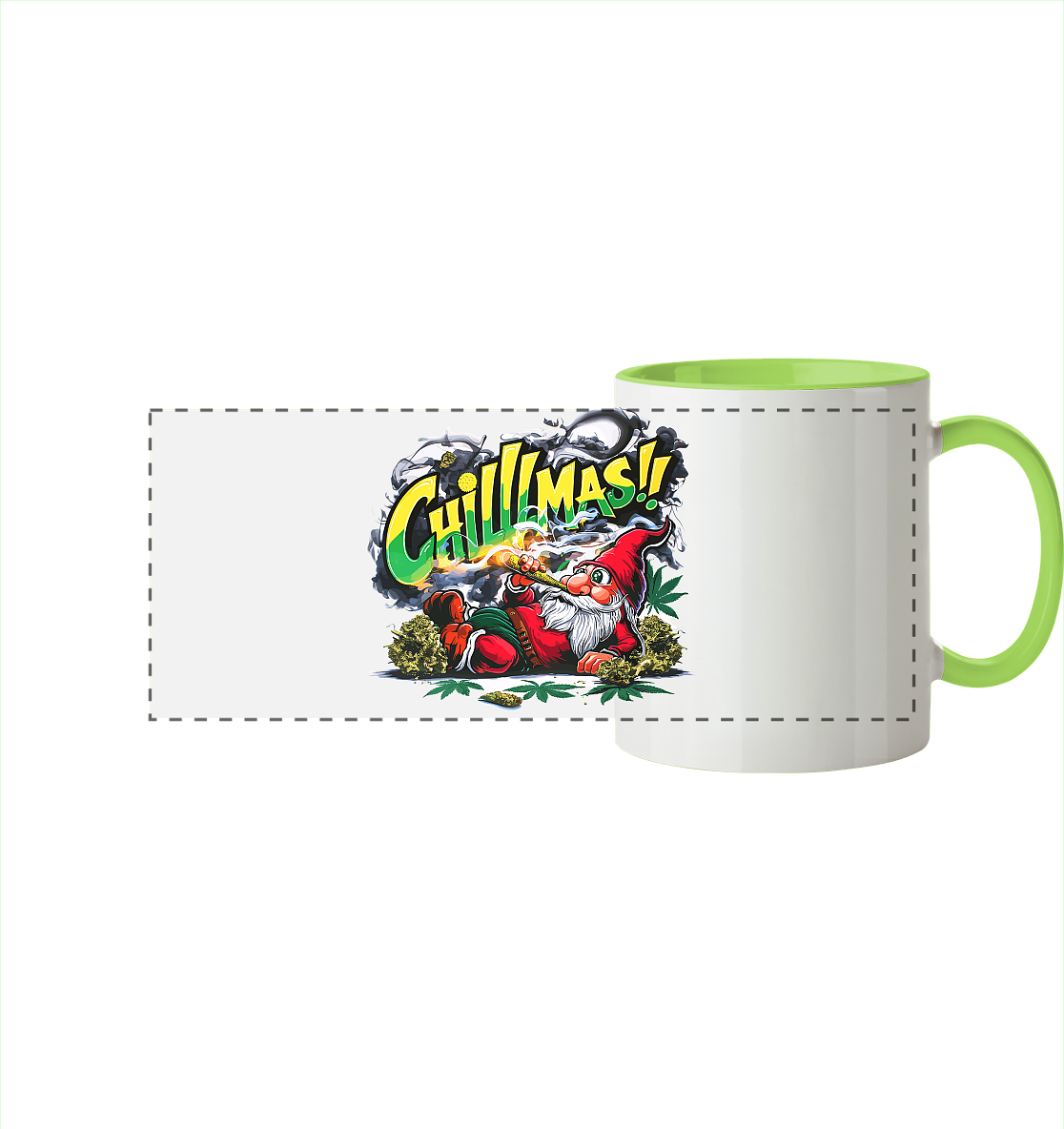 Chillmas - Panorama Tasse zweifarbig