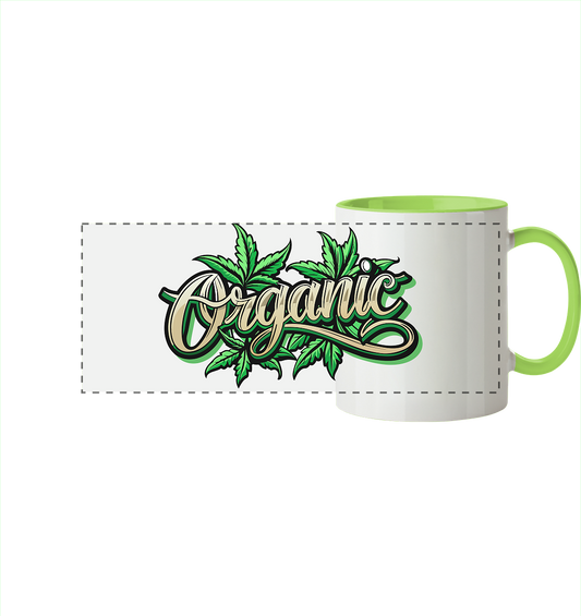 Organic Leaf - Panorama Tasse zweifarbig