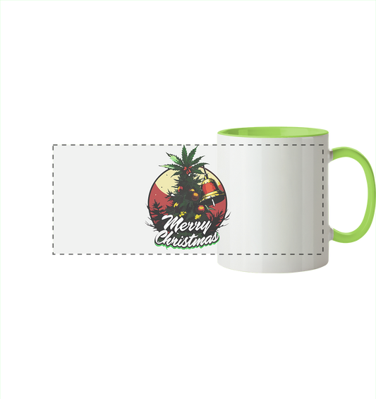 Christmas Bell - Panorama Tasse zweifarbig
