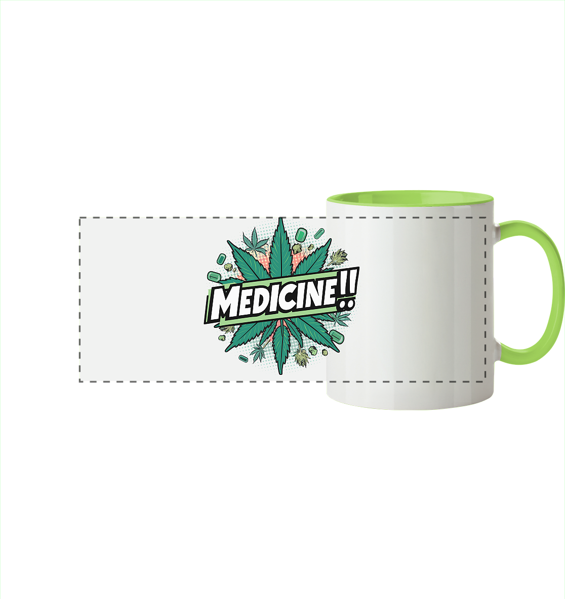 Medicine - Panorama Tasse zweifarbig