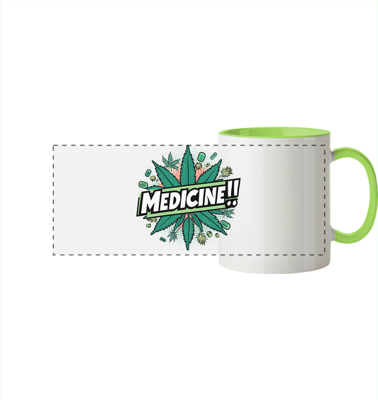 Medicine - Panorama Tasse zweifarbig