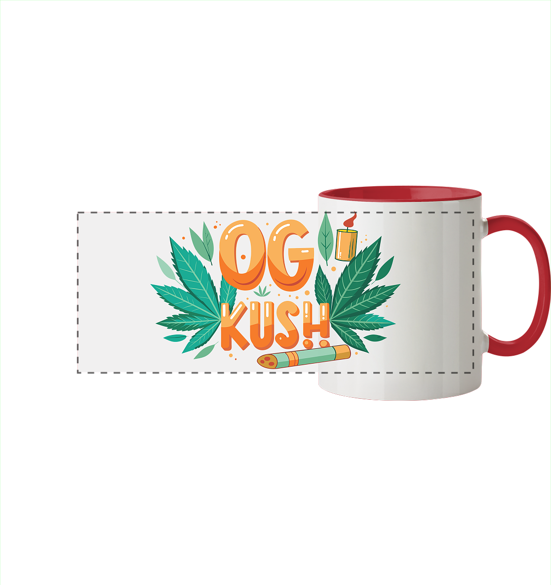 OG Kush - Panorama Tasse zweifarbig