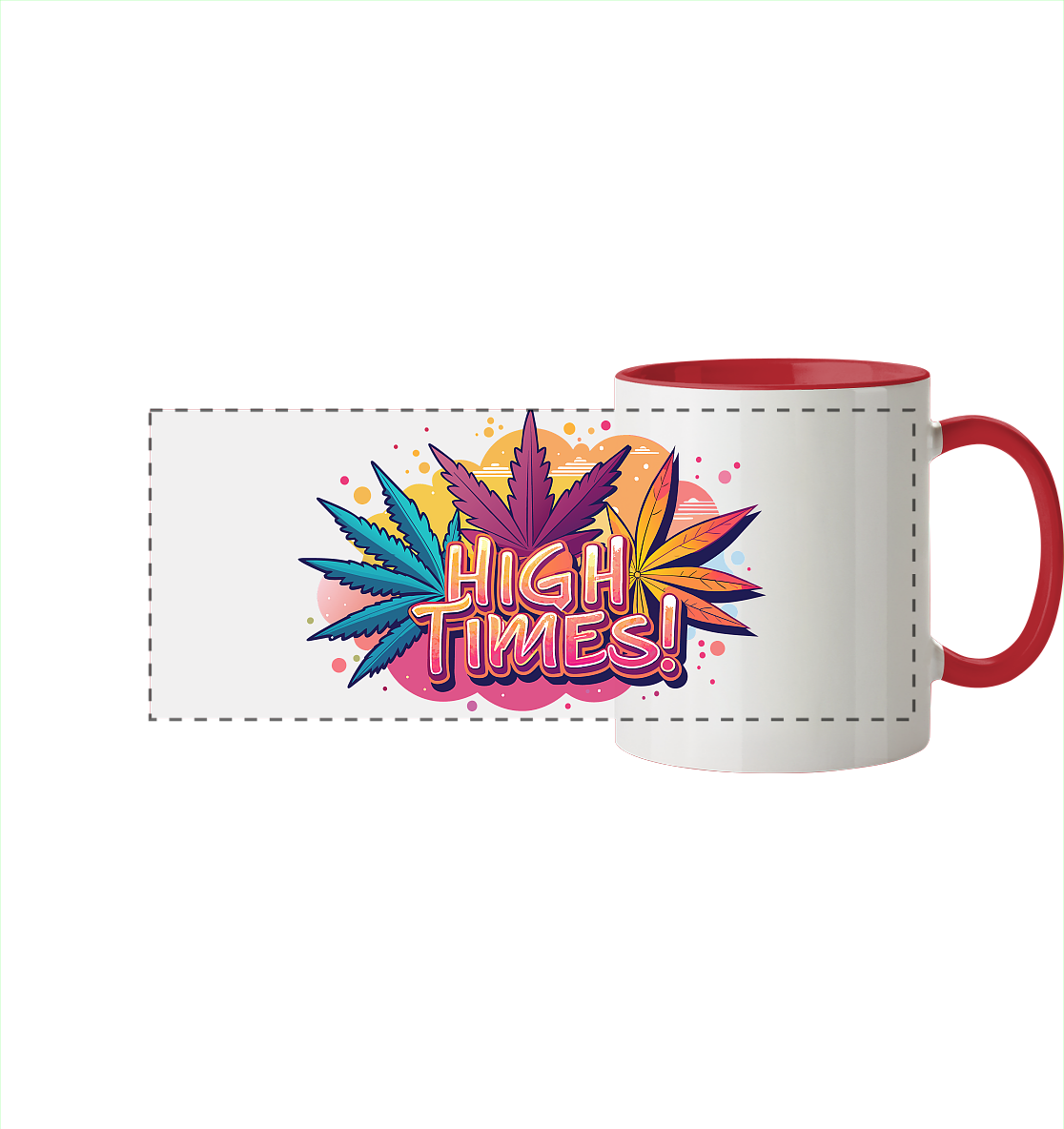 High Times Leafs - Panorama Tasse zweifarbig