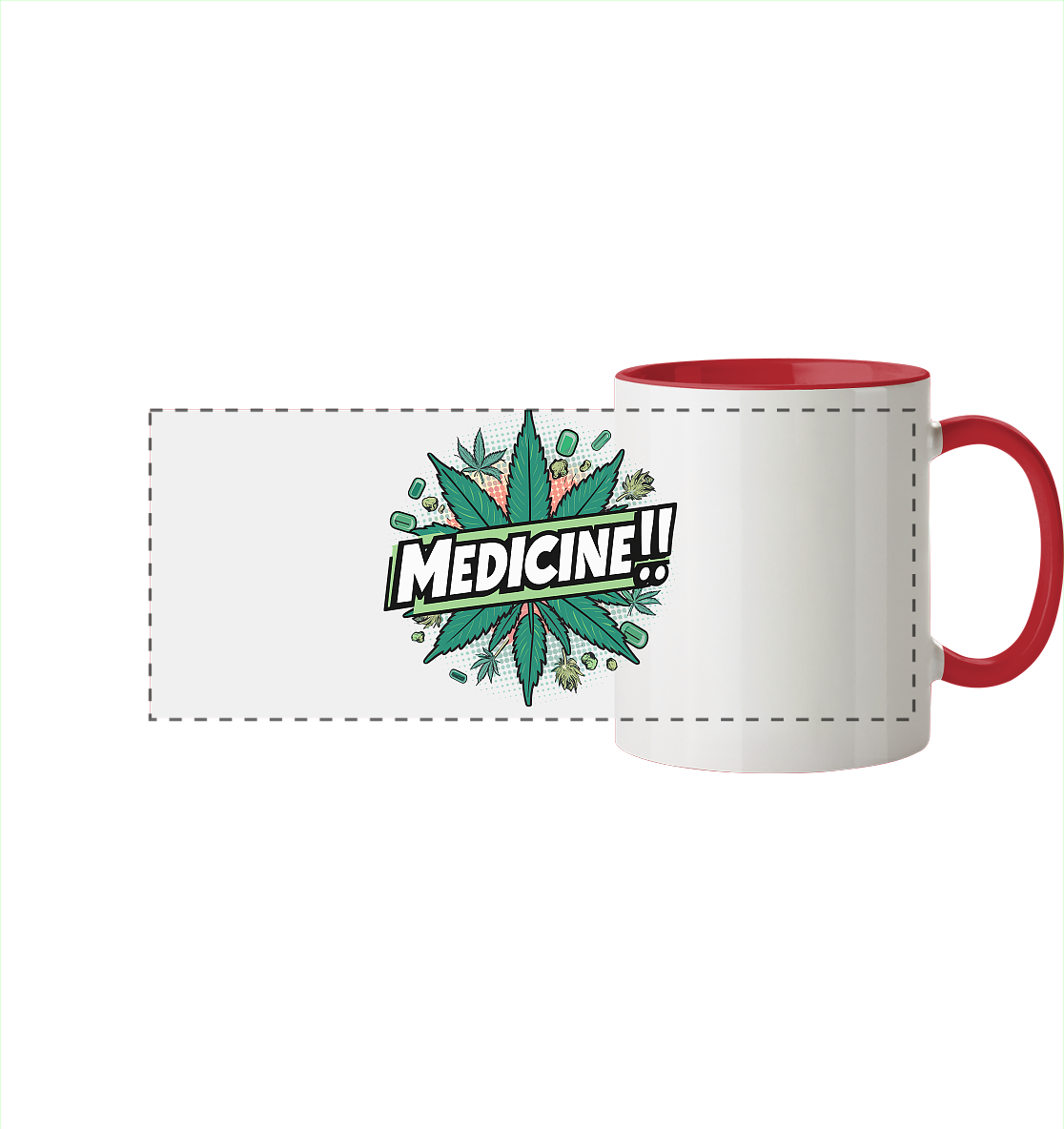 Medicine - Panorama Tasse zweifarbig