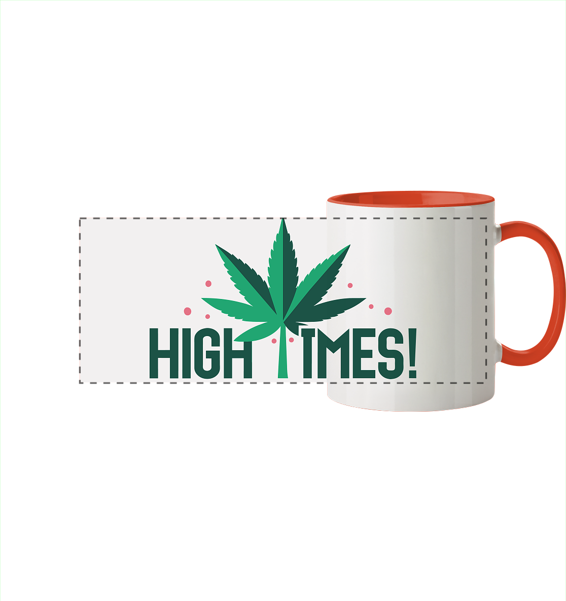 High Times Leaf - Panorama Tasse zweifarbig